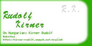 rudolf kirner business card